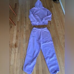Pangaia lavender gorgeous sweatsuit. Size small.